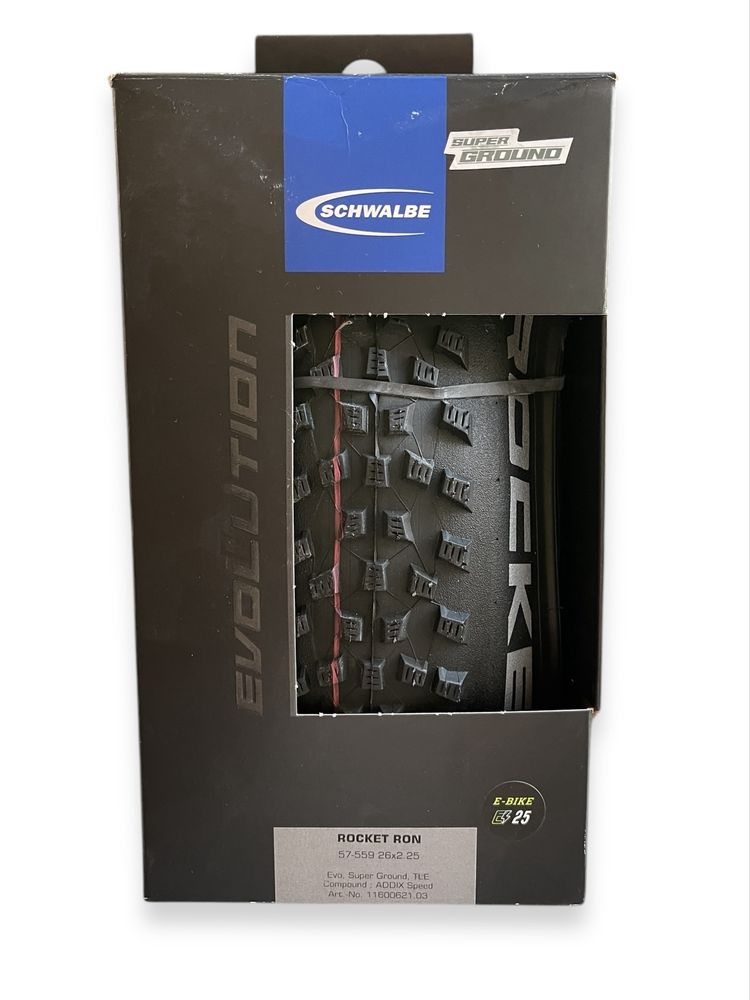 Opona rowerowa Schwalbe Rocket Ron 26x2.25 E-Bike Evo TLE FV / 022-203