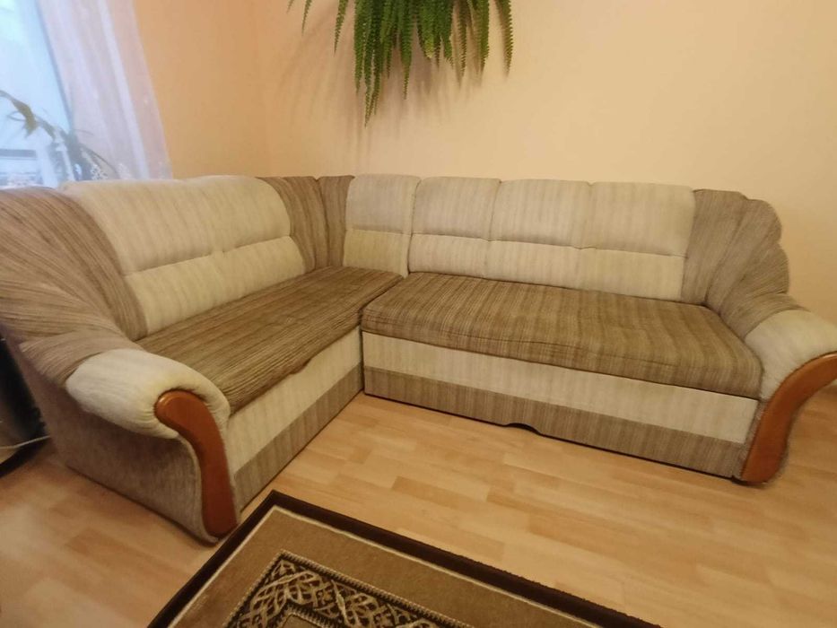 Narożnik z funkcją spania + 2 fotele