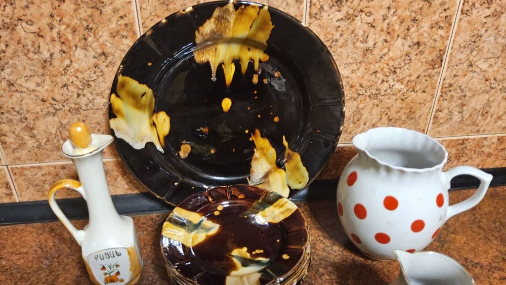 Блюда ,тарелки, соусник , селедочница, молочник СССР 1950г. винтаж