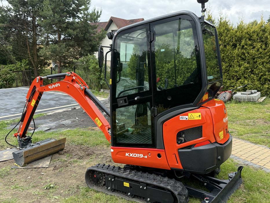 wynajem koparki kubota kx 19 bobcat CAT volvo okazja