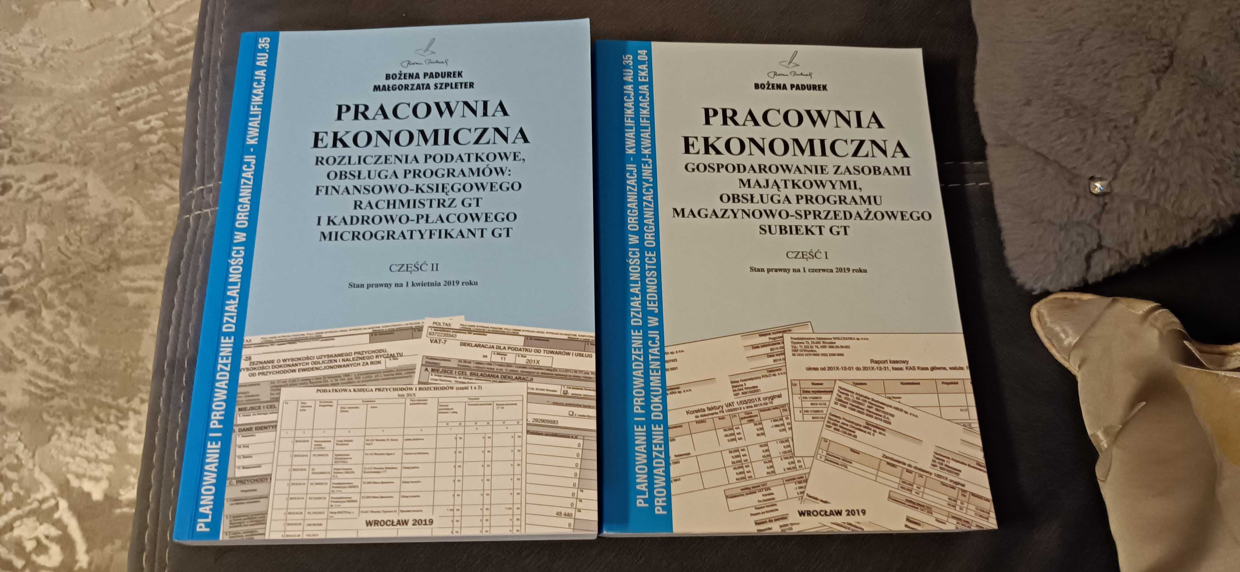 Podręcznik w zakresie AU.35 - pracownia ekonomiczna część 1 i 2