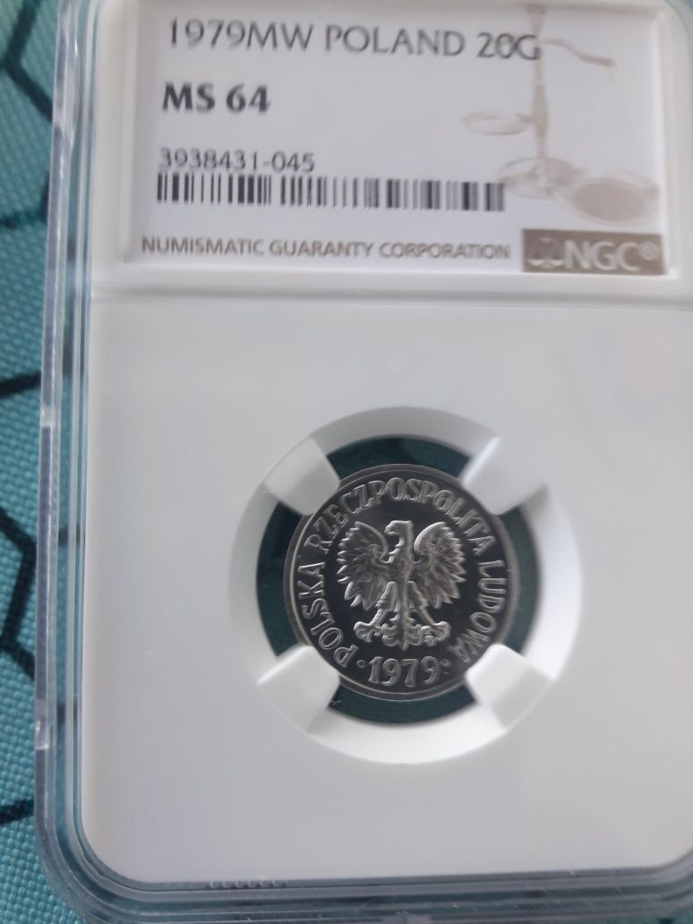 20 groszy gr 1979 NGC MS64