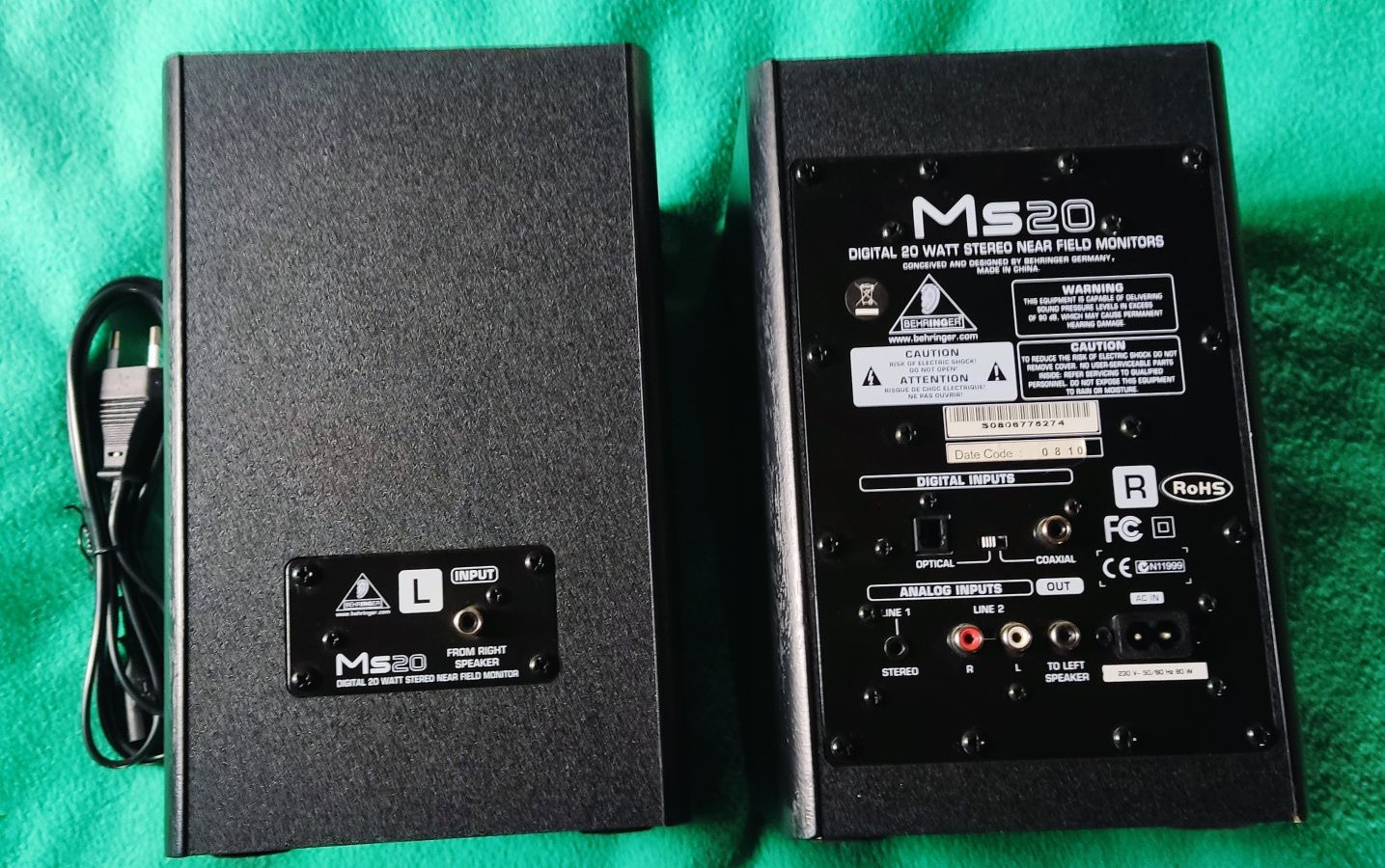 Colunas Activas MS-20 Behringer Como Novas!