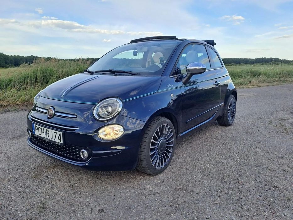 Fiat 500 1.2 benzyna * limitowana edycja RIVA * cabrio * 2kluczyki