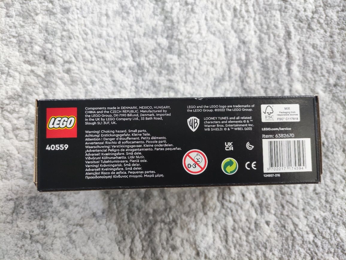 LEGO 40559 BrickHeadz - Struś Pędziwiatr i Wiluś E. Kojot