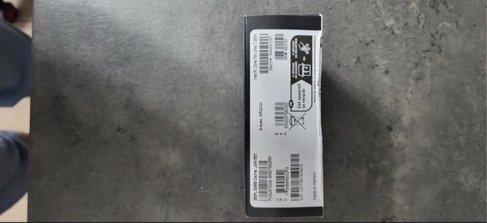 Intel Ultra7 265K 20 Cores Turbo 5.5Ghz 2025