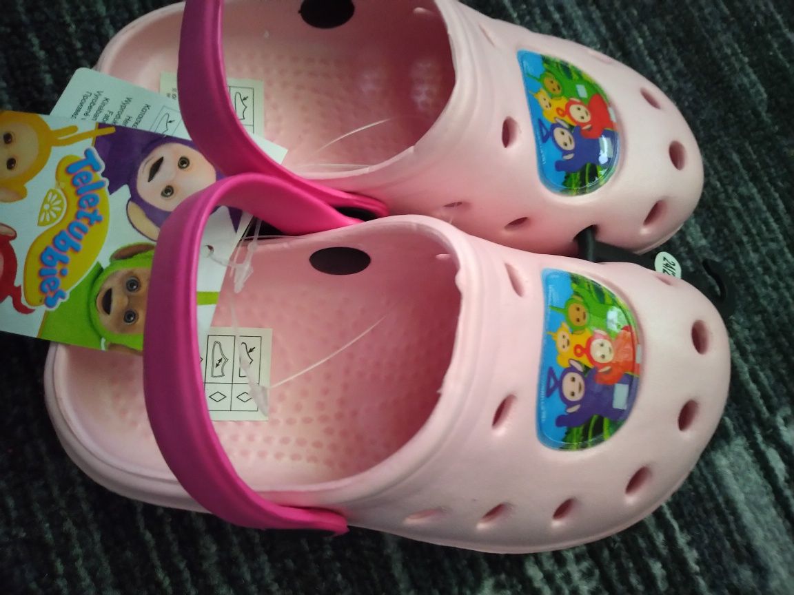 Klapki typu crocs dla dziewczynki 24/25