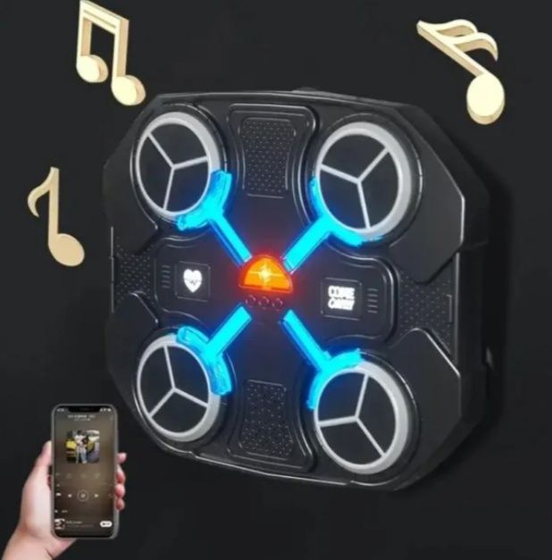 Тренувальний боксерський тренажер з музикою та підсвіткою 32х27.5 см