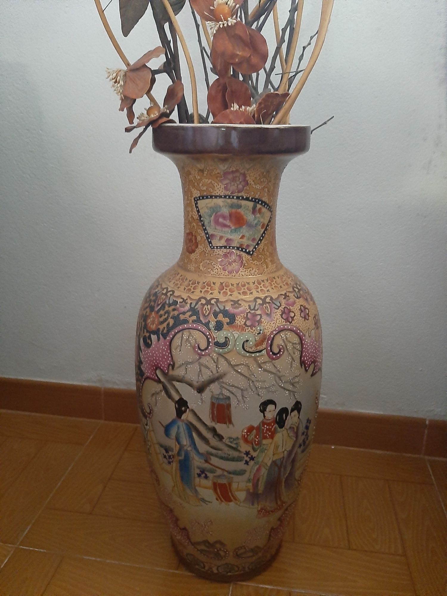 Jarrão e vaso porcelana chinesa