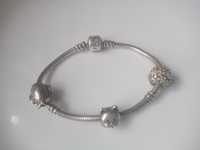 Продам браслет Pandora с шарами серебро 925