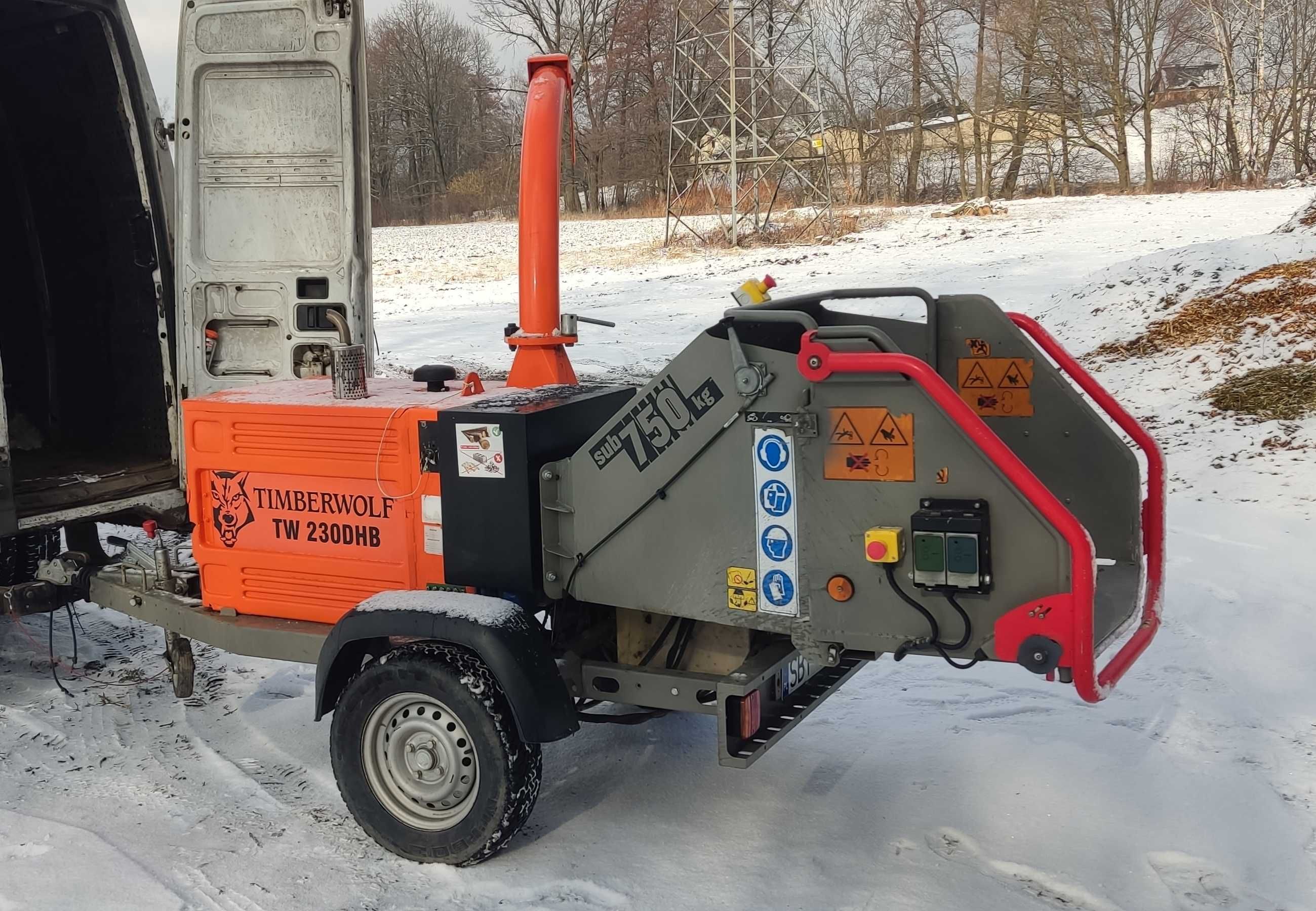 Rębak profesjonalny Timberwolf 230 35 KM wynajem małopolska