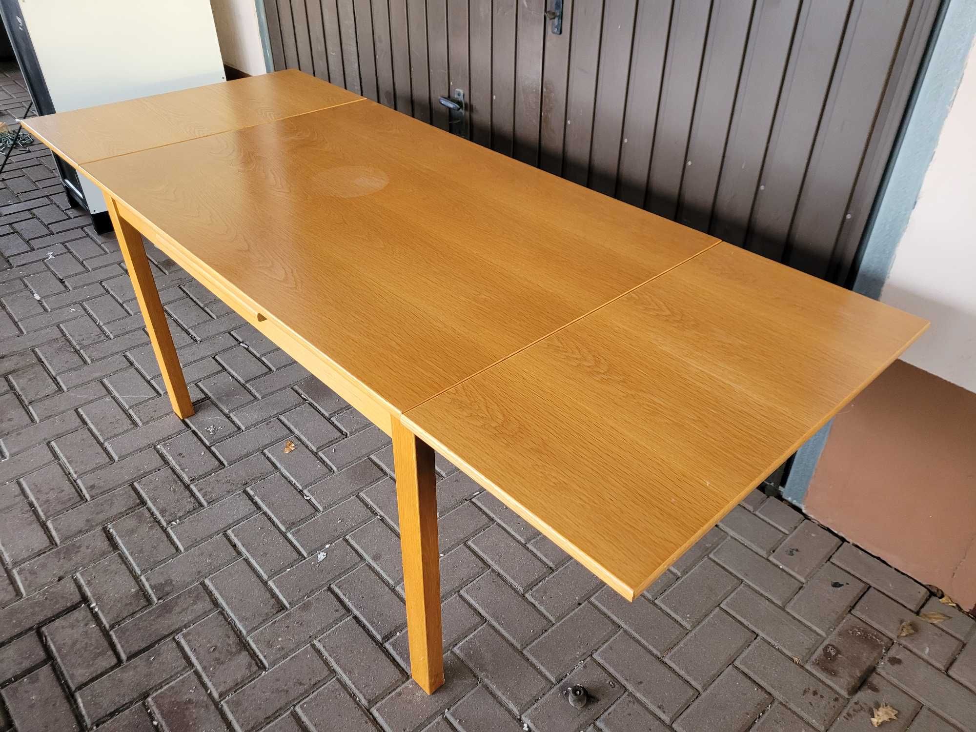 Stół Rozkładany Drewniany - Niemcy Lata 80 Design Modern