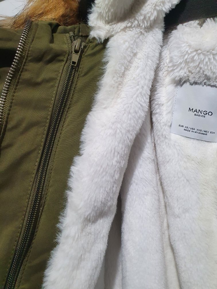 Damska Parka przejściowo zimowa XS [mango]