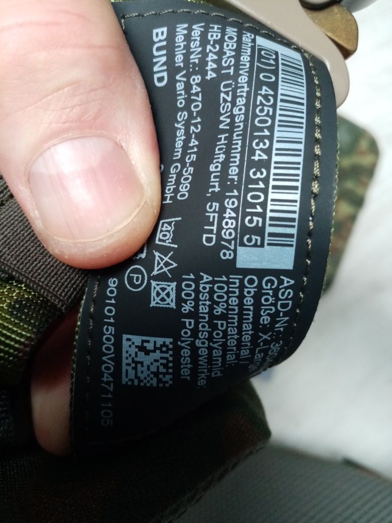Nowy Pas Taktyczny Cobra Mobast Mehler Vario System Bundeswehr