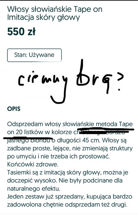 Wlosy slowianskie przedluzanie kanapkowe