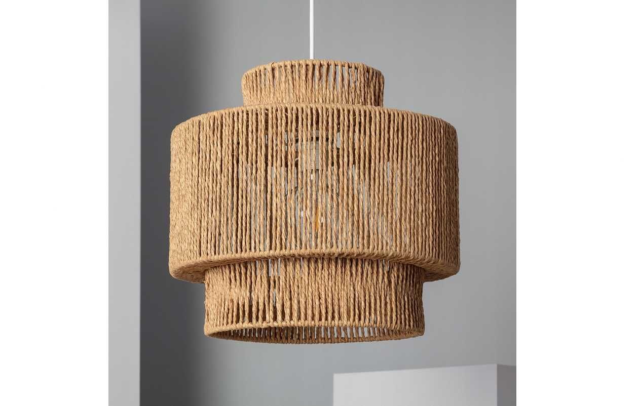 PRZEPIĘKNA DUŻA Lampa Wisząca BOHO 40 cm! Ciepły Klimat Pokoju! Nowa