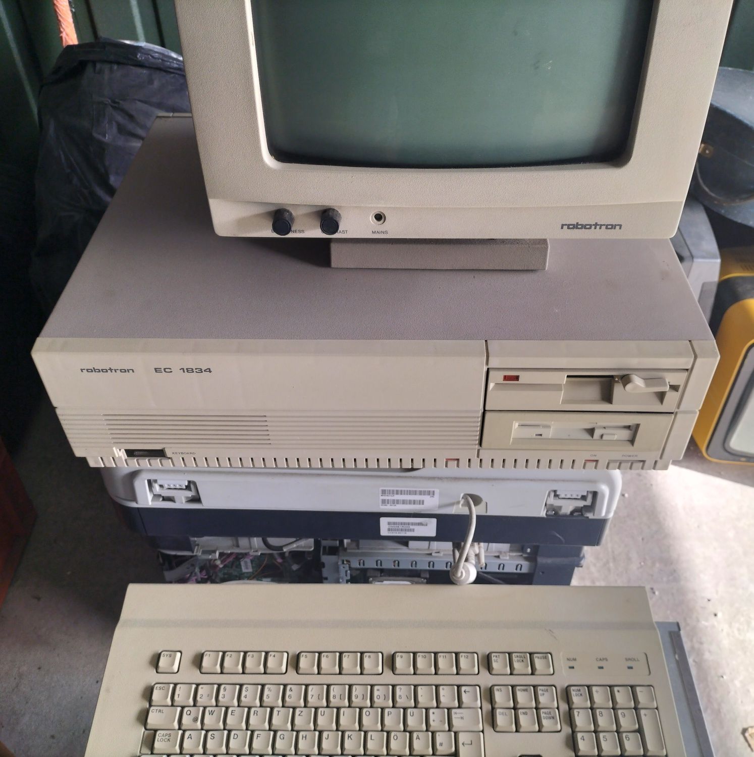 Retro komputer Robotron PC XT EC1834 Zestaw