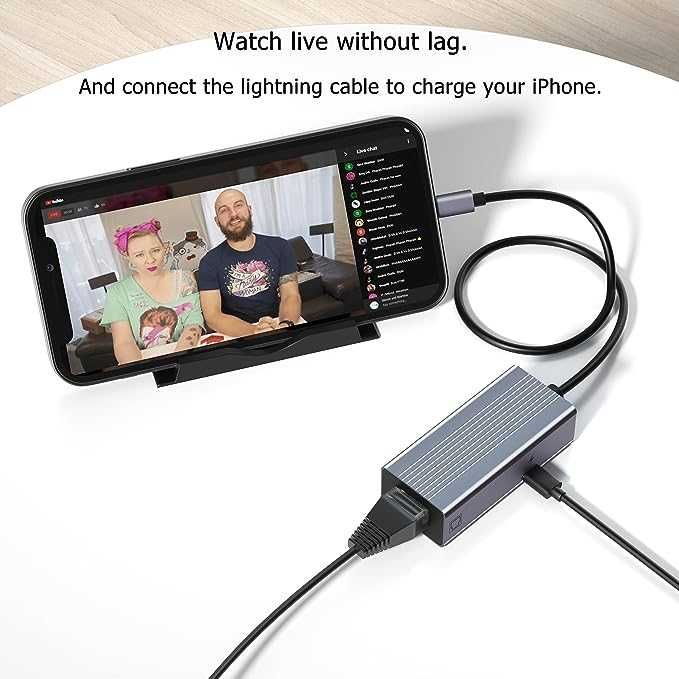 Adapter sieciowy LAN do iPhone'a