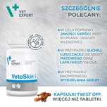 VET EXPERT VetoSkin na sierść skórę psa/kota 60 kapsułek x 2 op.