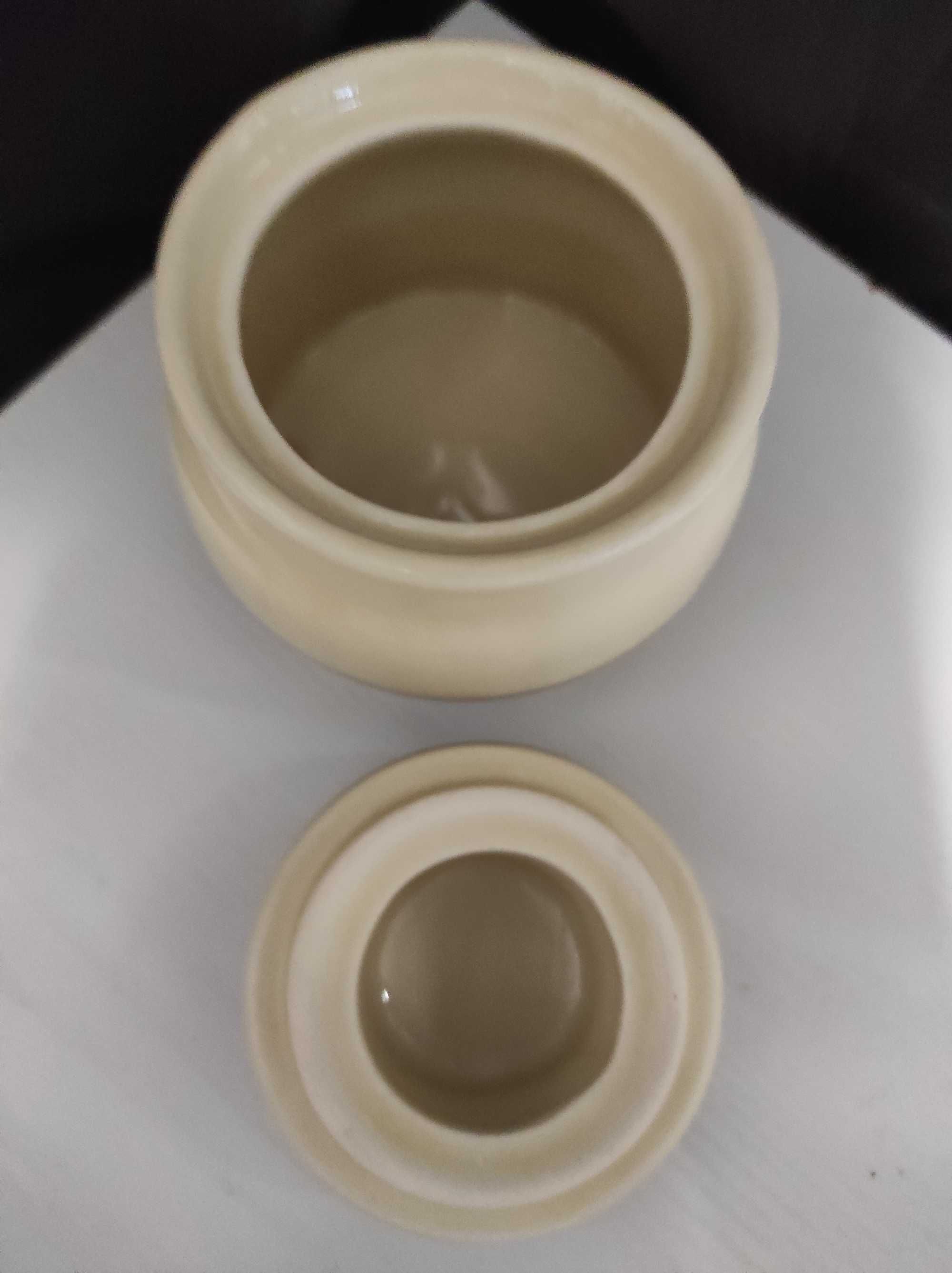 Cukiernica fason Dana, porcelit Pruszków PRL, Nowa