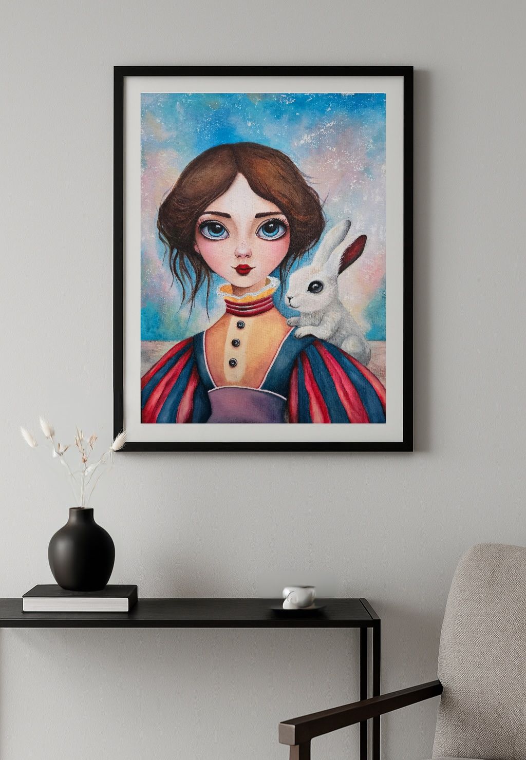 Obraz, plakat, praca autorska, Alicja w  Krainie Czarów