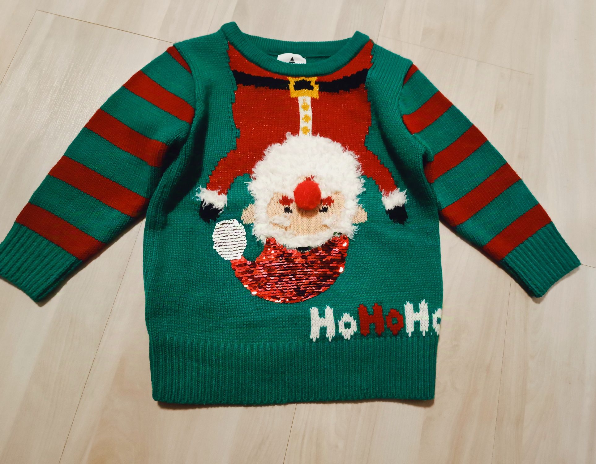 Новогодний свитер George, кофточка H&M для девочки