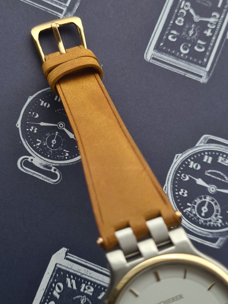 Bucherer zegarek szwajcarski swiss made kwarcowy stal zloto