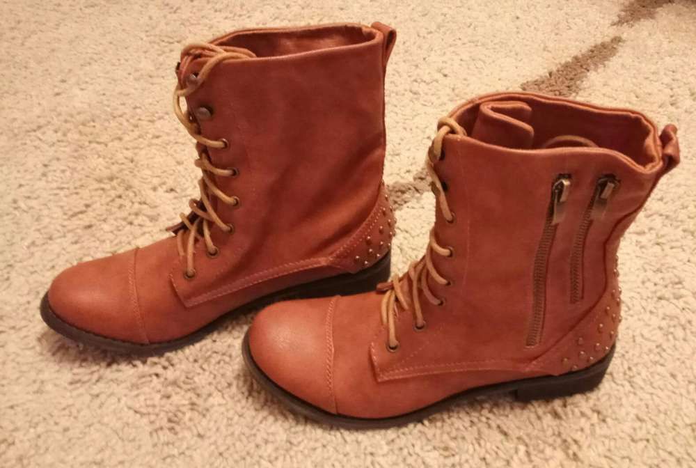 Rude camel botki trapery workery. Rozmiar 36 38