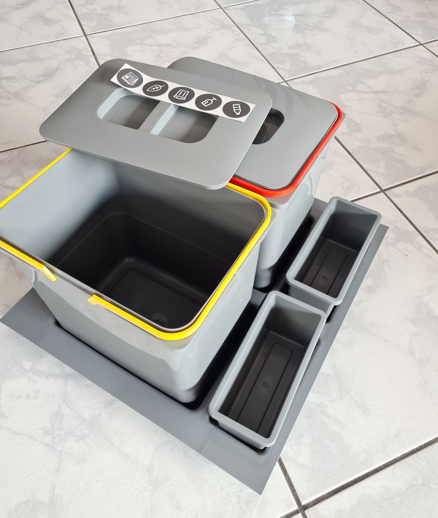 NOWY! Segregator na odpady do szuflady PRAKTIKO 60cm 2x15L