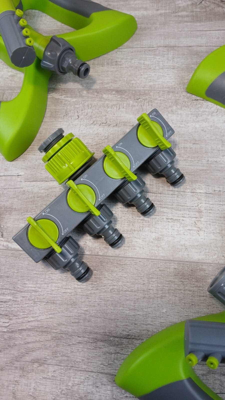 4x Zraszacz ogrodowy 360° z rozdzielaczem wody Greenpro