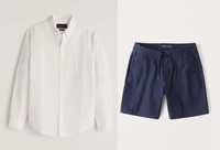 Летний комплект Abercrombie & Fitch рубашка из смесового льна, шорты