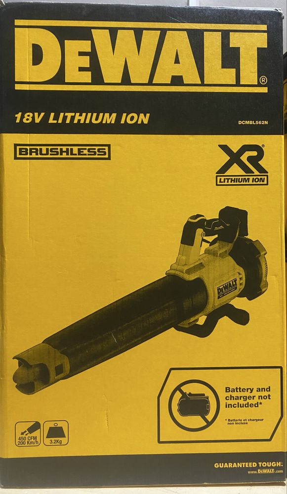 Повітродув акумуляторний безщітковий DeWALT DCMBL562N нове