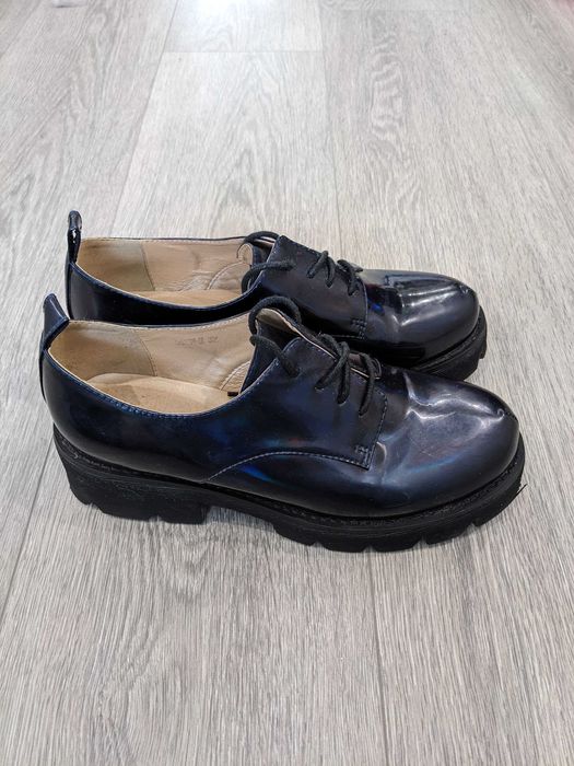 Голографічні жіночі лакові оксфорди Mario Vicci 37