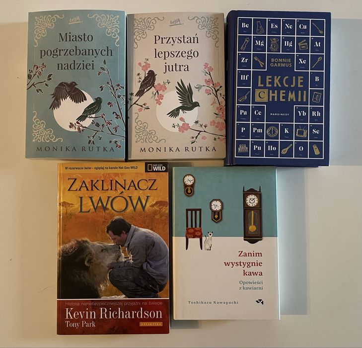 Lekcje chemii, Monika Rutka x2, Zaklinacz lwów, Zanim wystygnie kawa