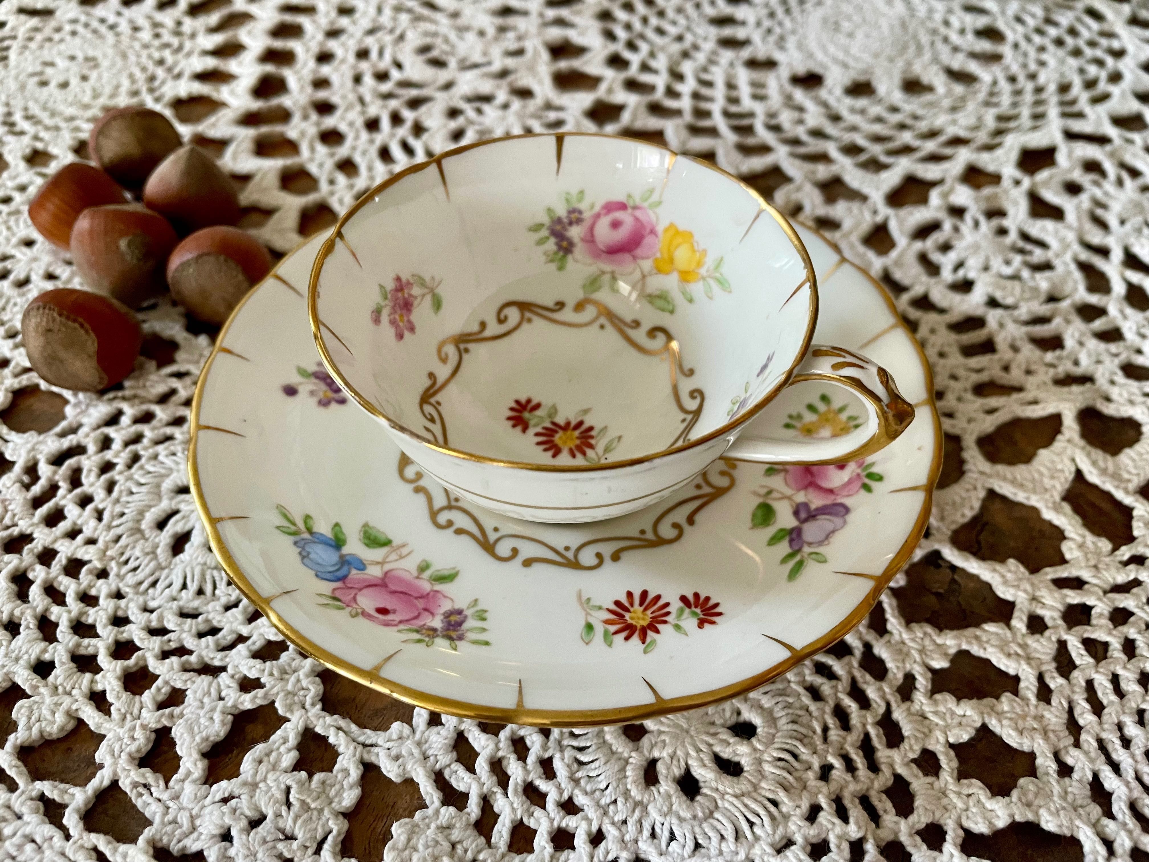 Filiżanka kolekcjonerska Royal Tuscan, ręcznie malowana 1947+