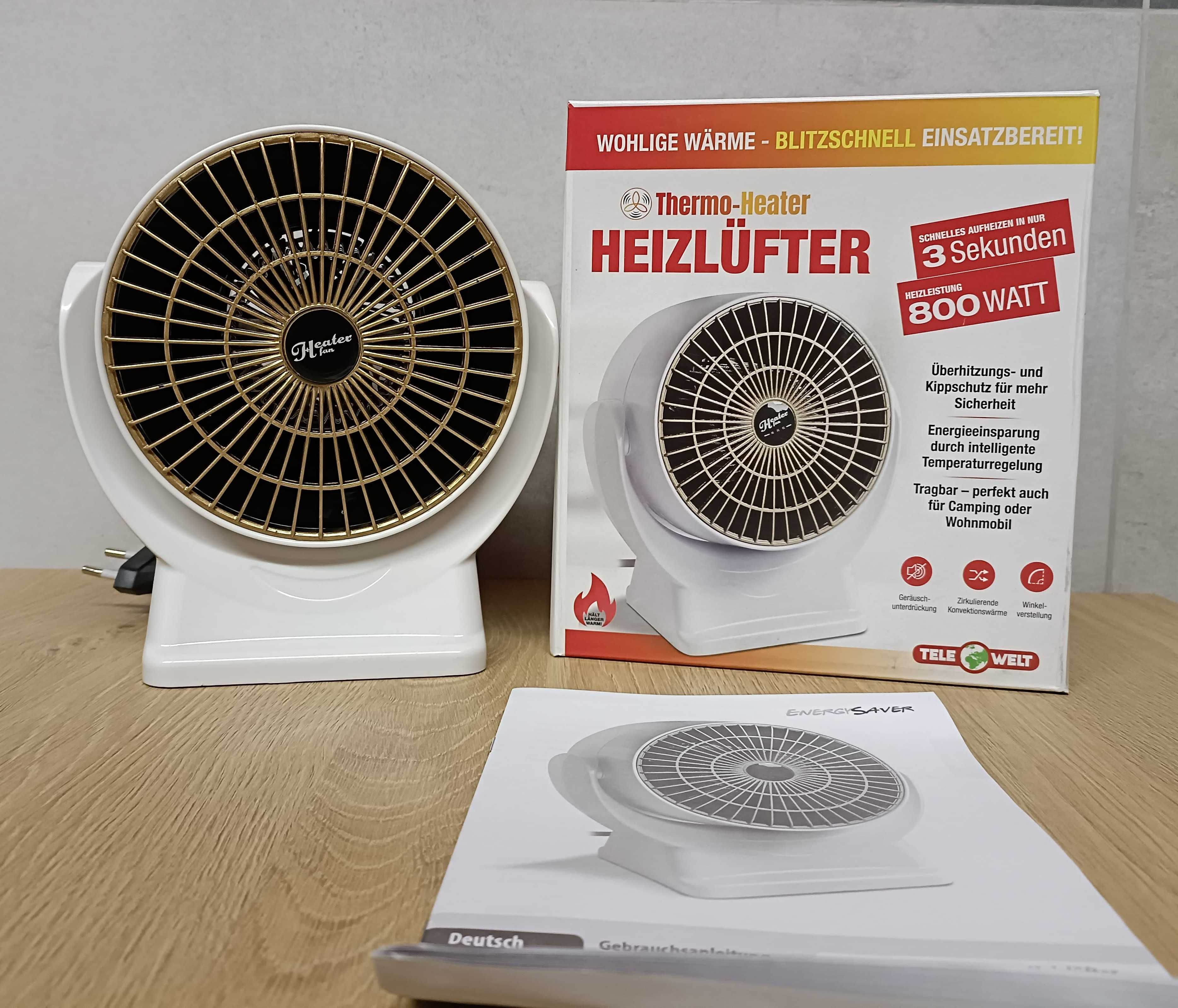 Termowentylator biały 800 W