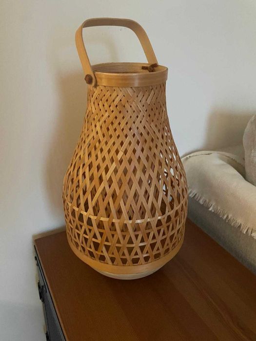 Candeeiro IKEA (Bamboo basket lantern) (36cm)