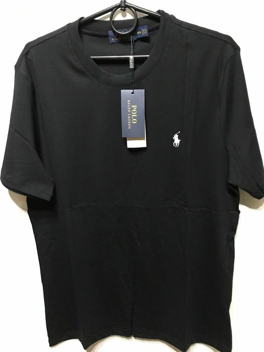 Czarna koszulka z krótkim rękawem Ralph Lauren M