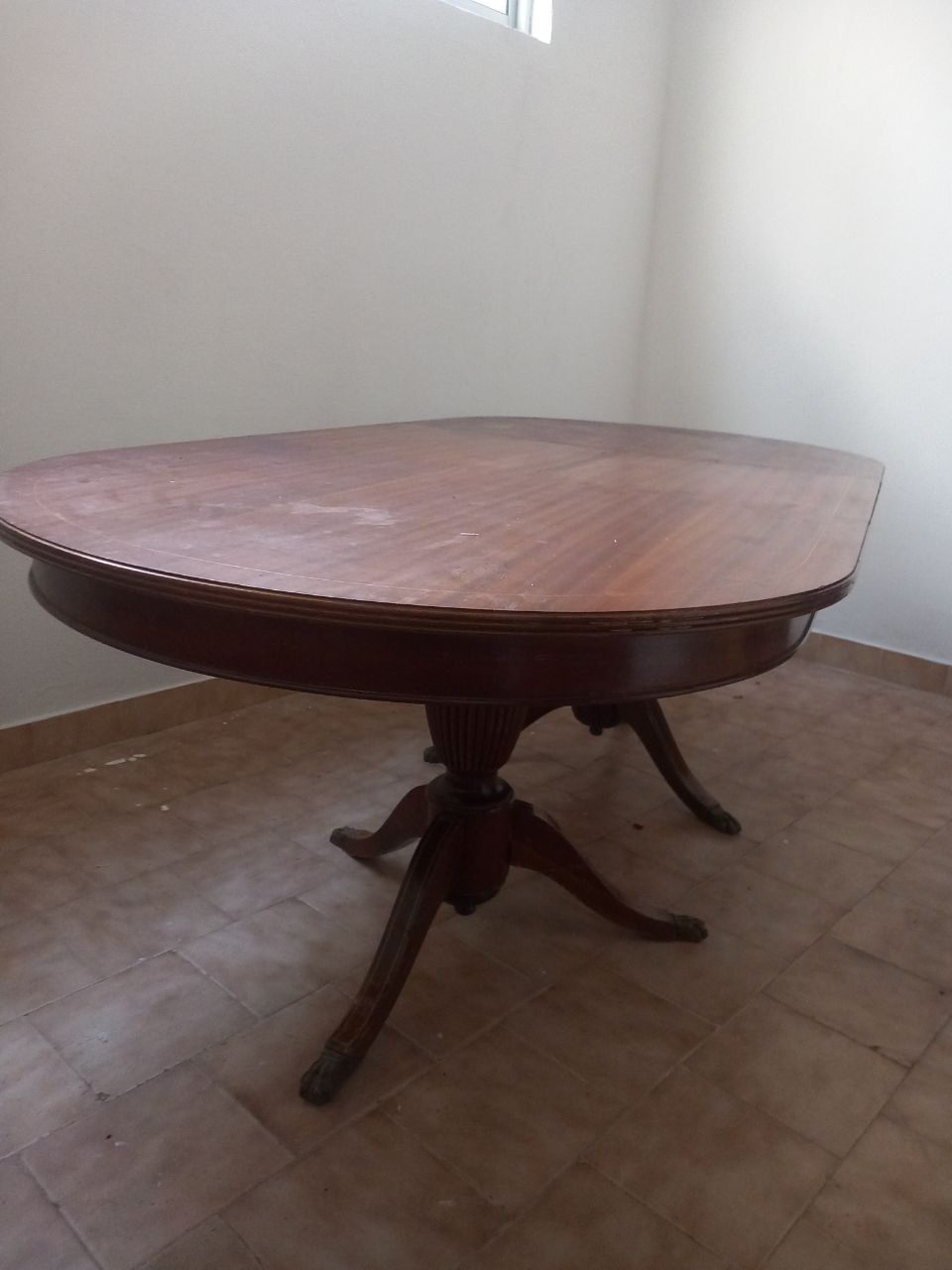 Mesa madeira estilo Pé de Leão extensível (Pé de Leão)