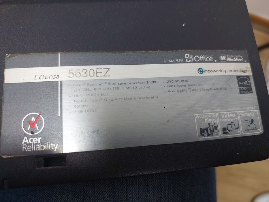 Ноутбук   Acer Extensa 5630EZ