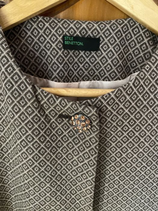 Casaco Cinza/Rosa benetton