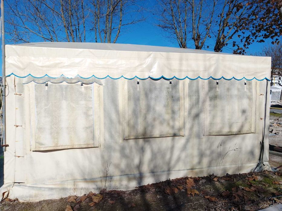 Estrutura e lona 30 m2
