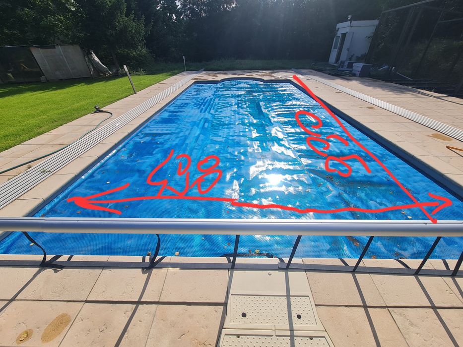 Zwijacz + folia basenowa duża 10x5m