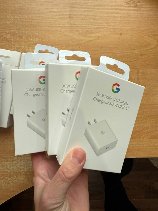 Быстрая зарядка 30 Вт Google Pixel 7 pro (США) с переходником, блочок
