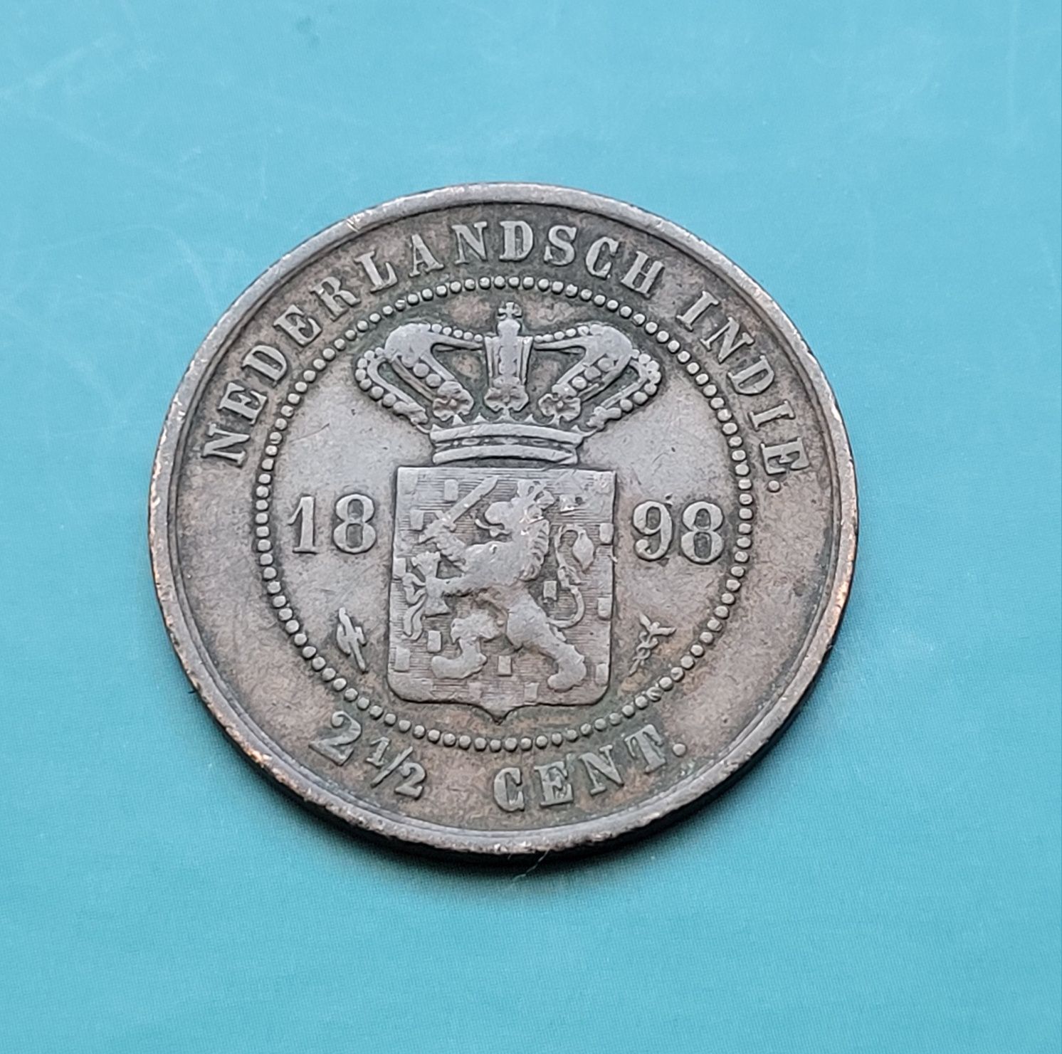 Moneta 2½ Centa - Król Wilhelm IIl - Wschodnie Indie Holenderskie