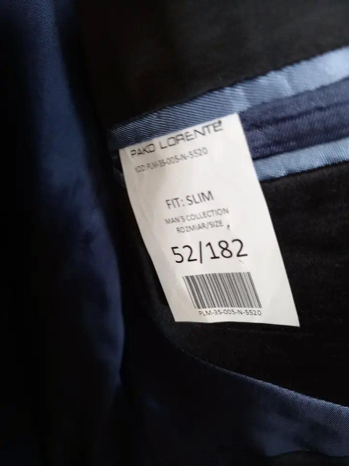 Garnitur męski slim fit Pako Lorente, r. L.