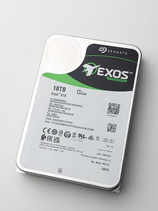 Seagate Exos X18 18tb SATA HDD