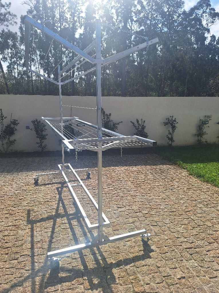 Estendais com rodas e dobráveis