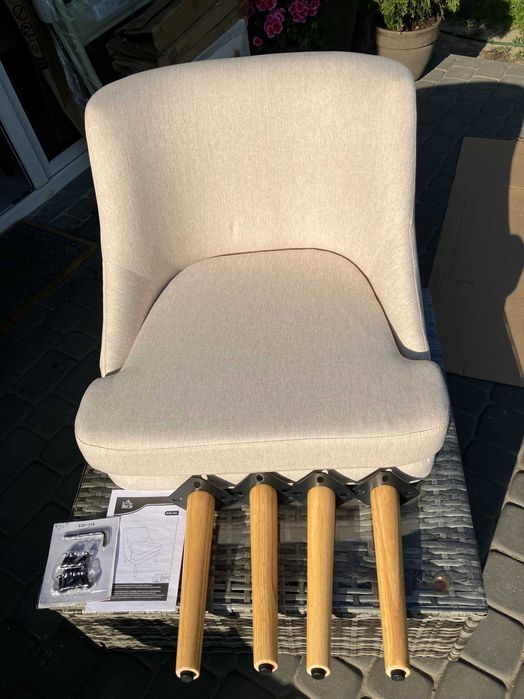 Krzesło do jadalni, nowoczesny design HOMCOM