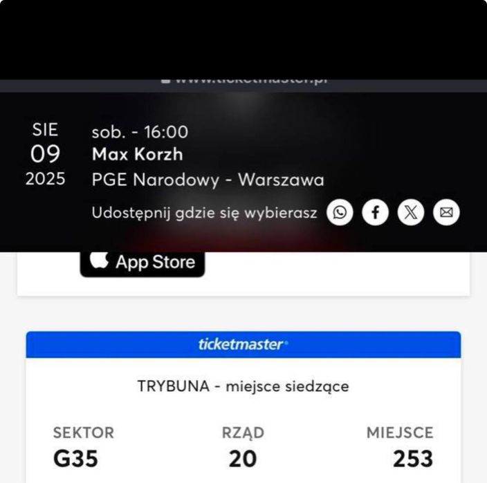 Квиток на Макса Коржа